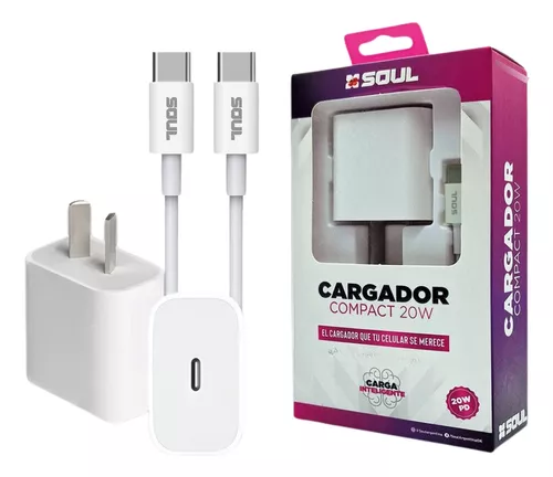 CVQ-PD20WT CARGADOR SOUL 20W C A C 1MT