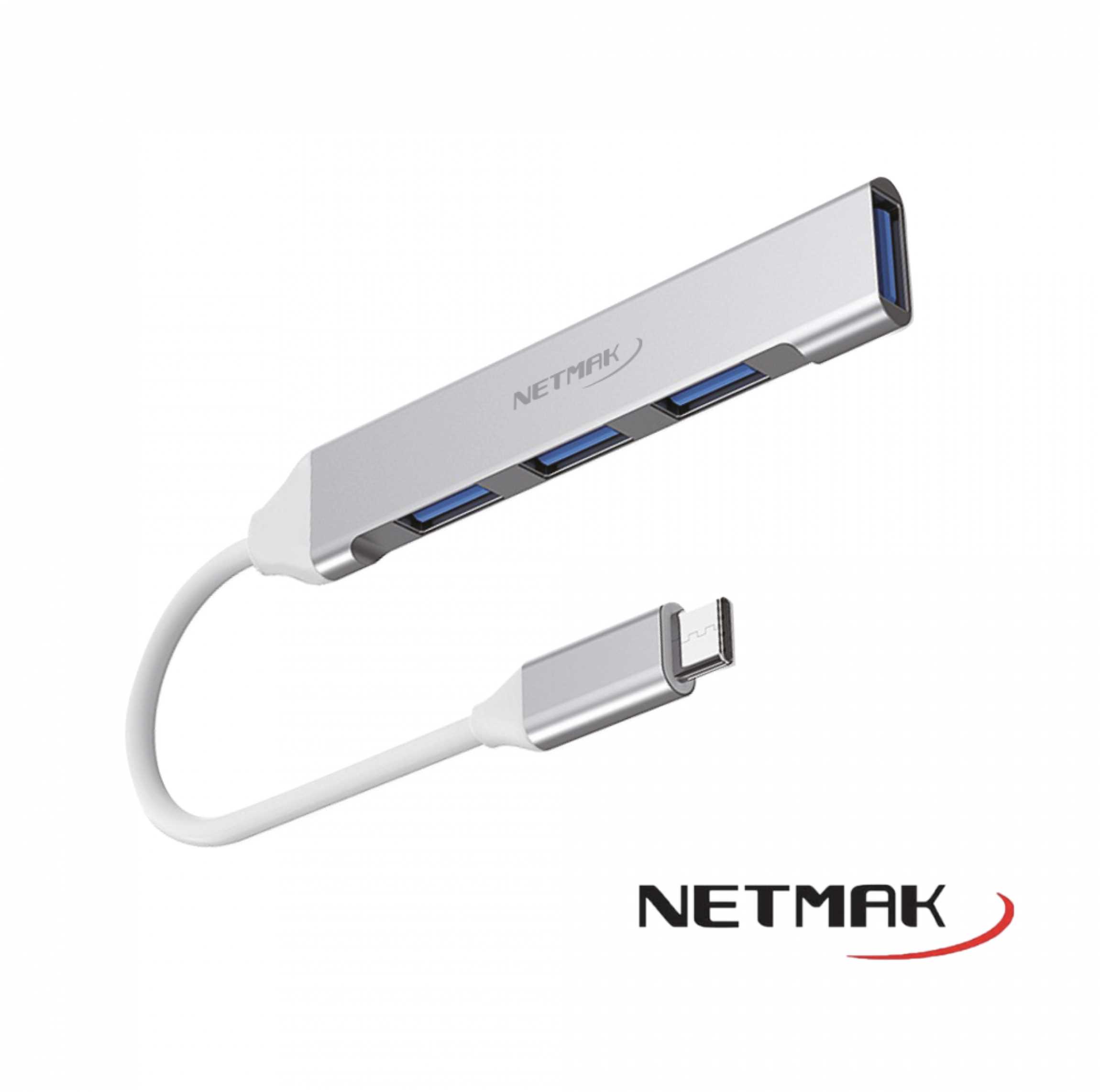 NM-AC09 HUB USB TIPO C A 3 PUERTOS USB 2.0 +USB 3