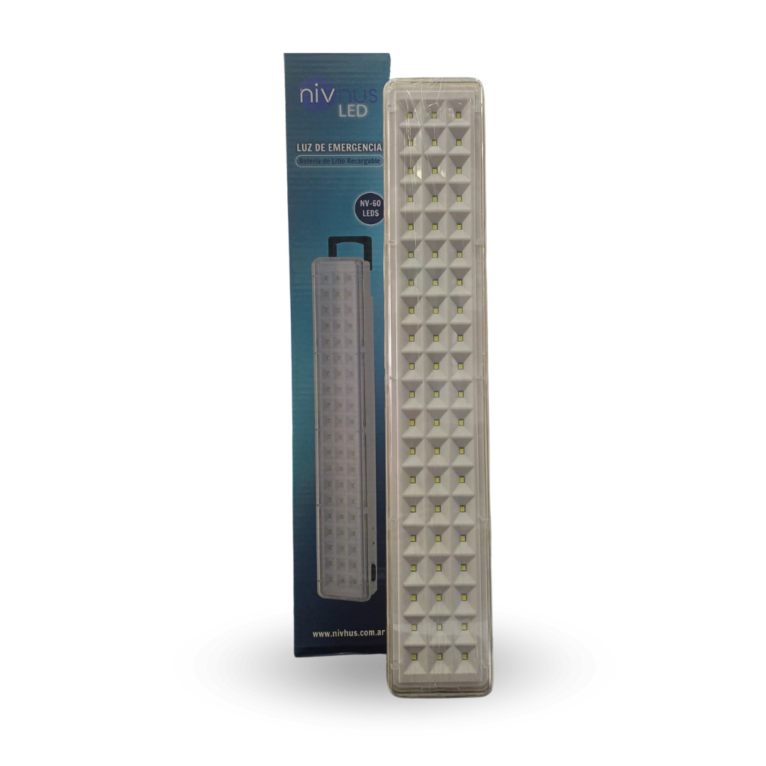 NV-60 LUZ DE EMERGENCIA 60 LEDS cable220V GRANDE