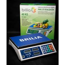 BALANZA DIGITAL BRILIA HASTA 40KG DOBLE VIS
