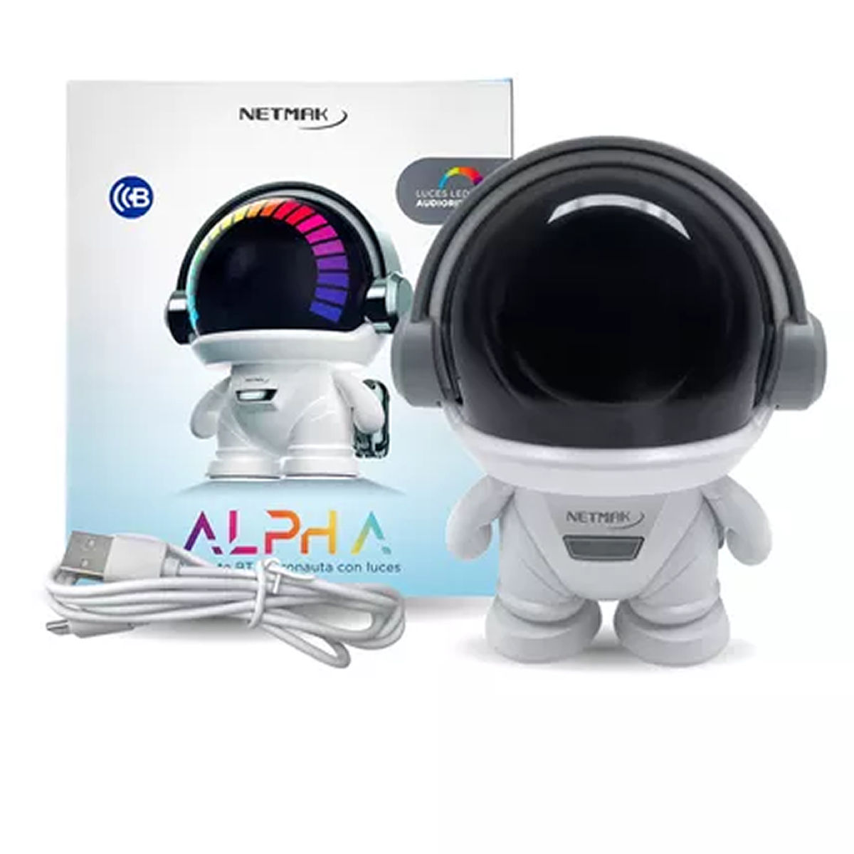 NM-ALPHA PARLANTE PORTATIL BLUETOOTH NETMAK ROBOT