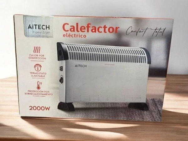 CALEFACTOR ELECTRICO AITECH C/TURBO 2000W