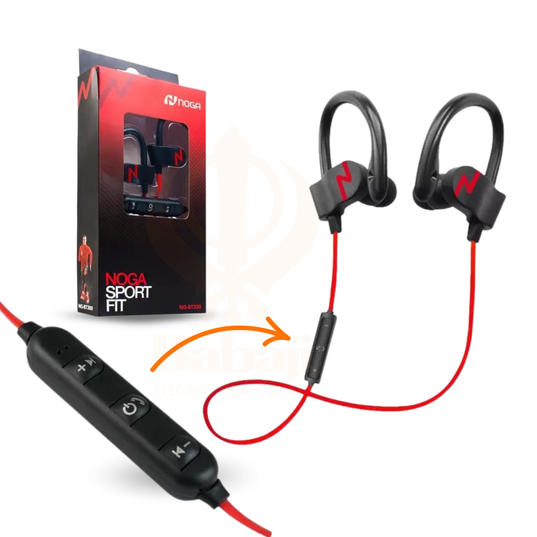 NG-BT300 AURICULARES NOGA SPORT FIT INALAMBRICOS