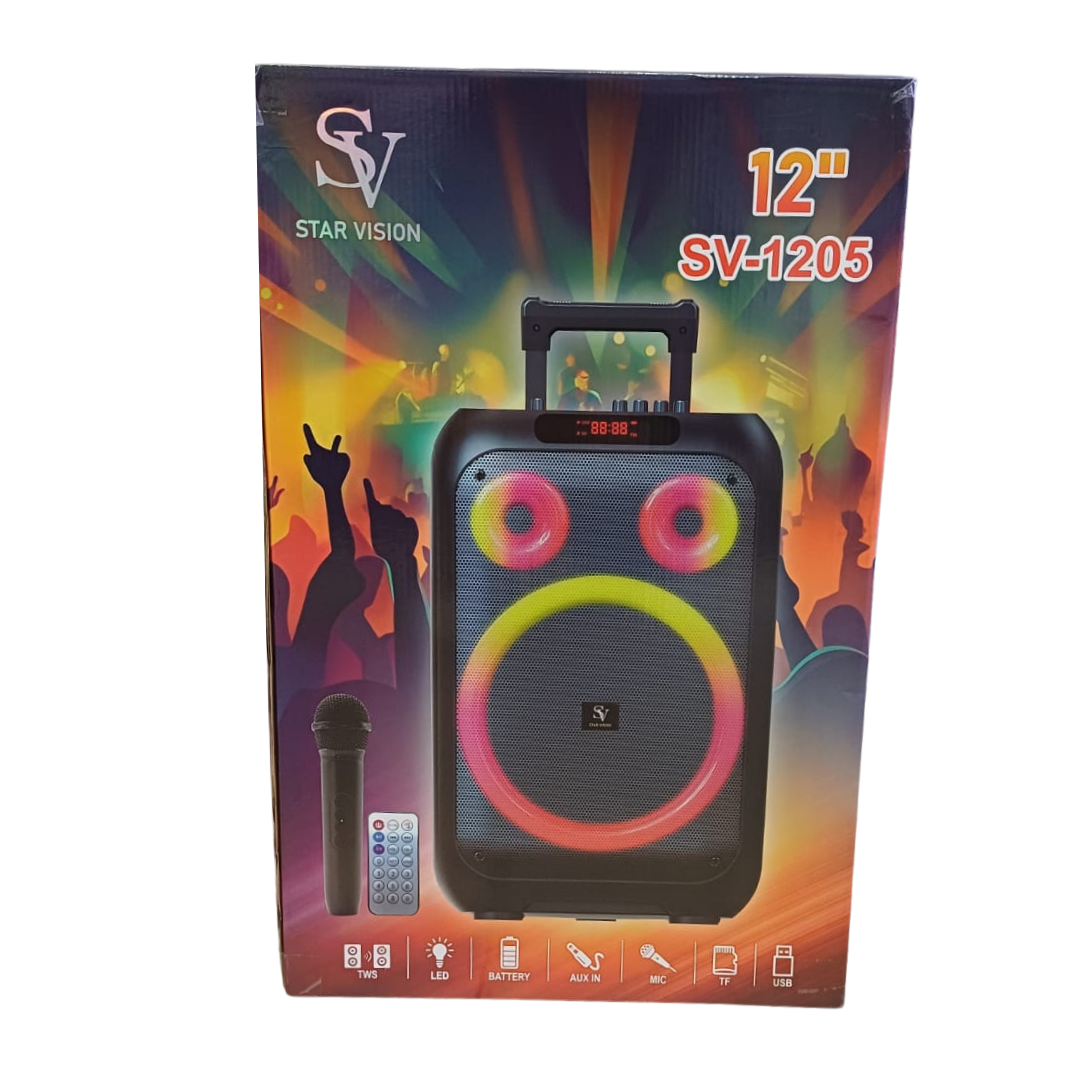 SV-1205 PARLANTES 12" BLUETOOTH C/MICROFONO INALAM