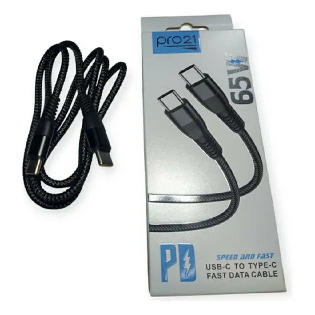 CABLE PRO21 65W C A C MALLADO 1MT
