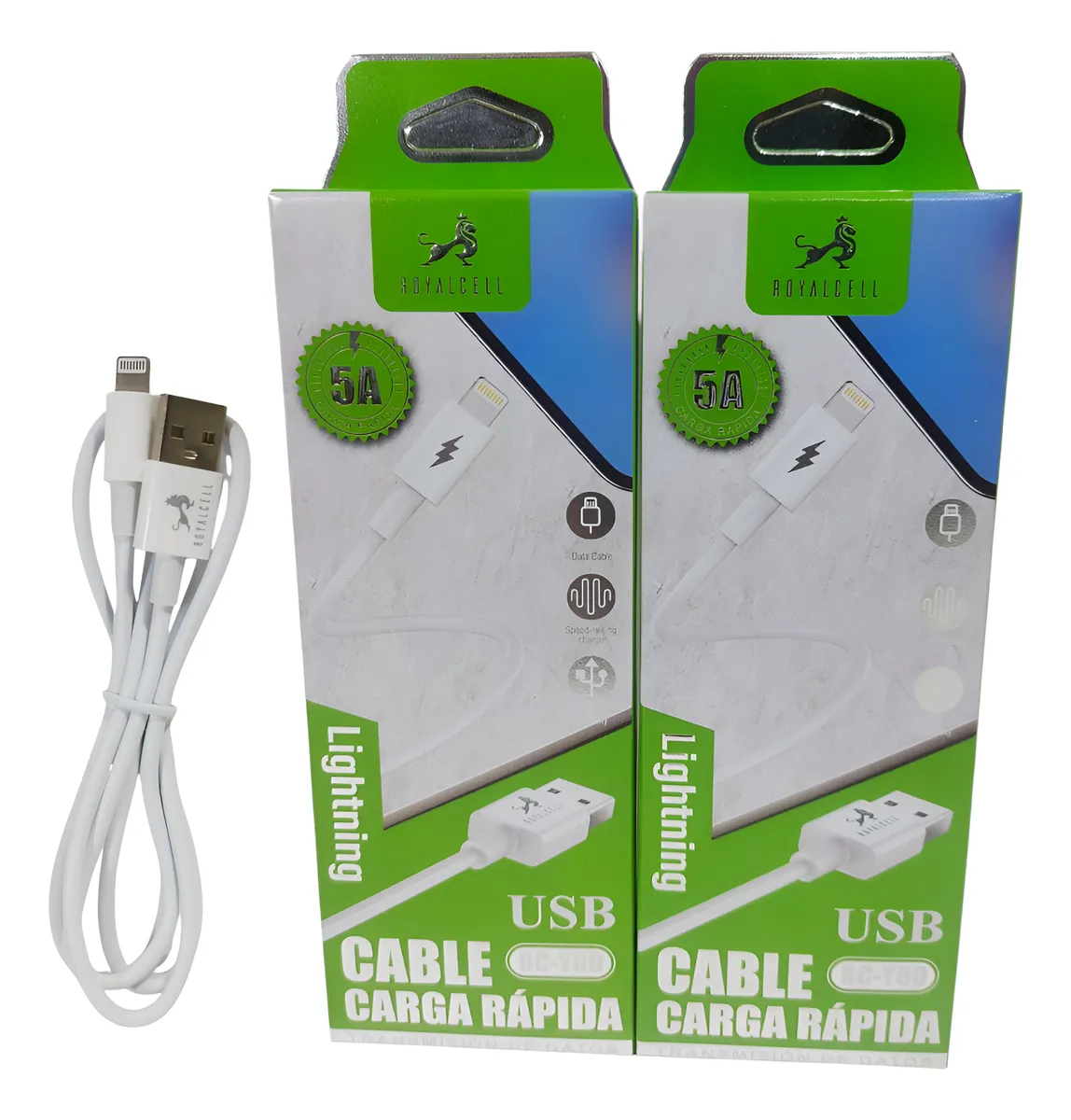 RC-5013 CABLE ROYALCELL 5A USB A LIGHTING