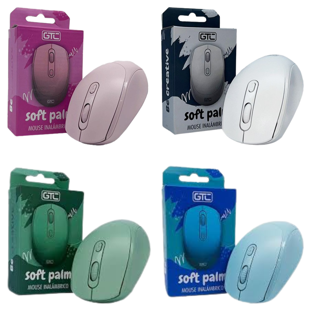 MIG-123 MOUSE INALAMBRICO SOFT PALM GTC
