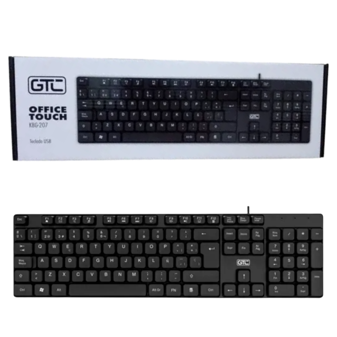 KGB-207 TECLADO USB OFFICE TOUCH GTC