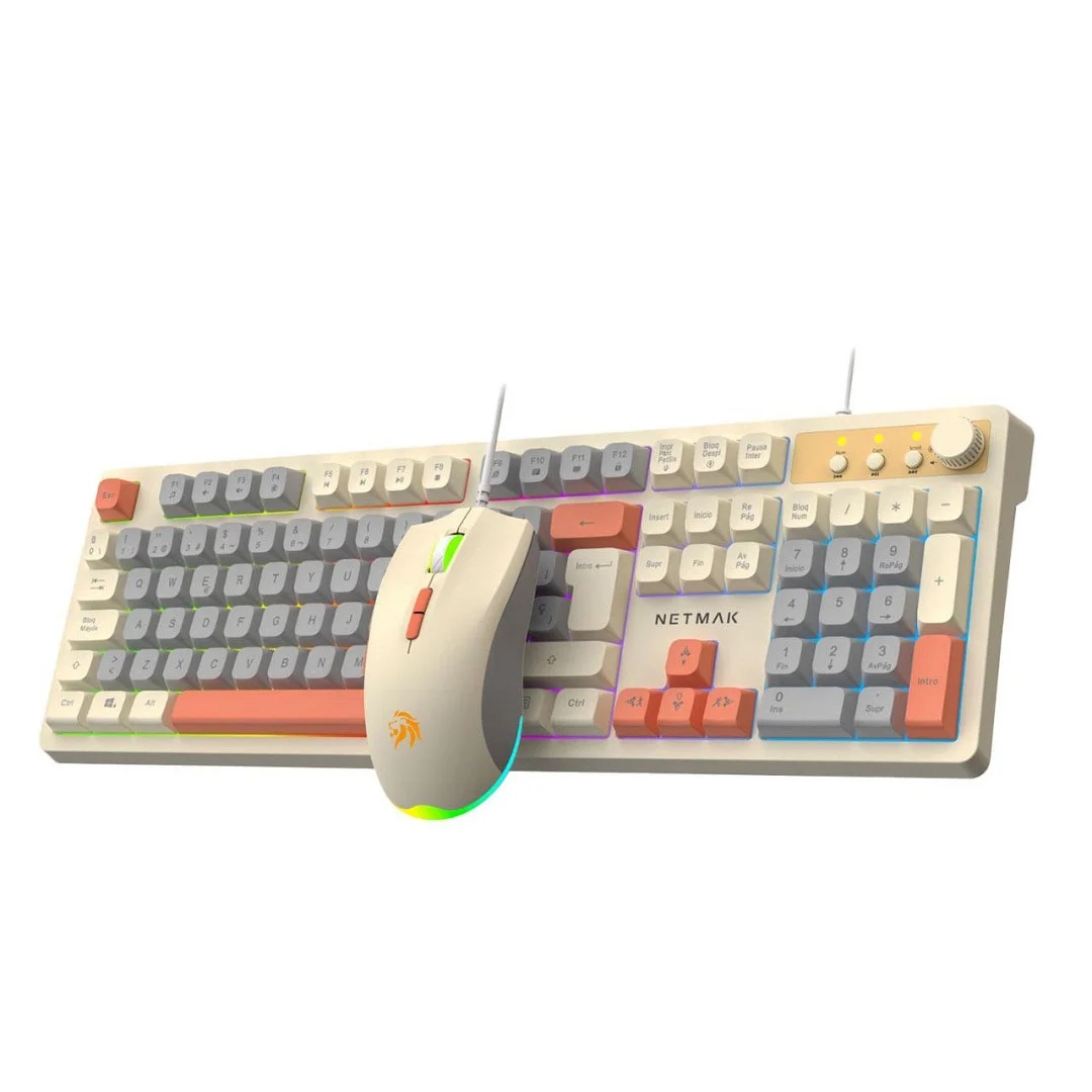 NM-TM34 TECLADO Y MOUSE COMPACTO DISEÑ MINIMALIST