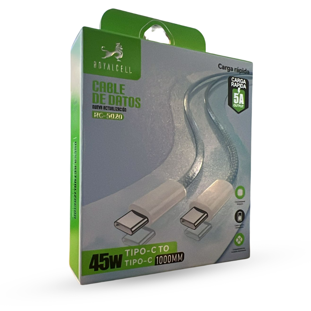 RC-5020 CABLE TC-TC CARGA RAPIDA 45W 5A
