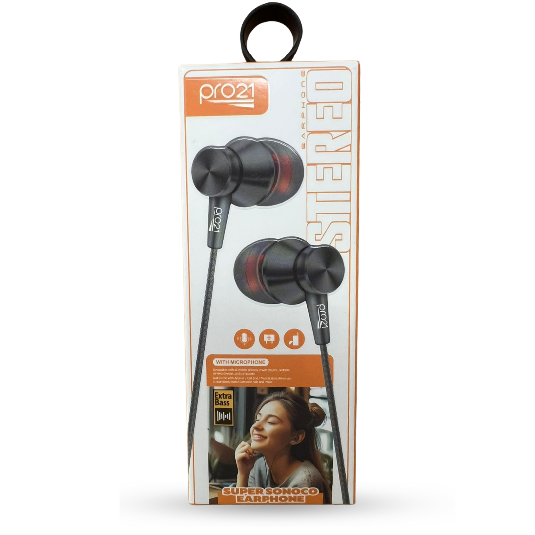 AURICULAR PRO21 C/CABLE TIPO C SUPER SONOCO