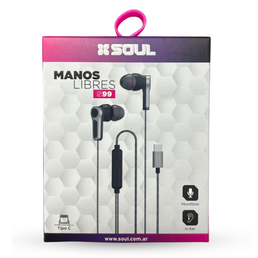 MLS-S99 AURICULARES TIPO C MANOS LIBRES C/MICRO