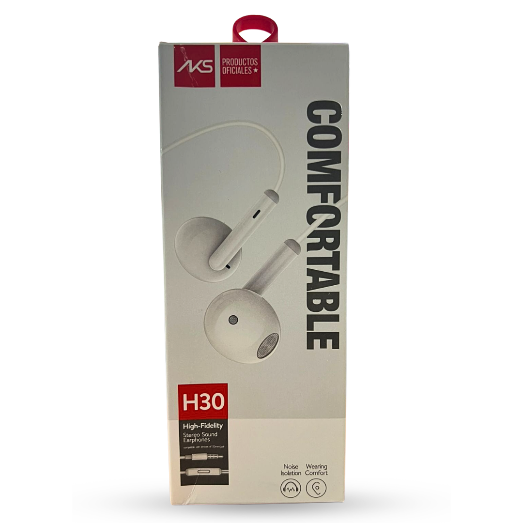 H30 AURICULARES C/CABLE Y MICROFONO 3.5MM