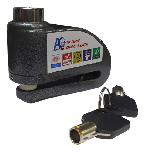 8302 CANDADO ATRABA DISCO C/ALARMA ANCHI 6MM 110