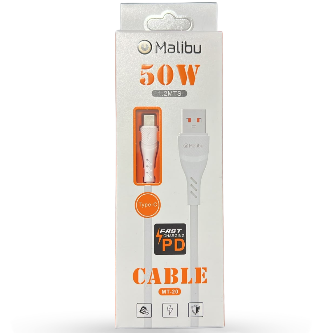 MT-20-TC CABLE 50W USB A TC 1.2MT MALIBU