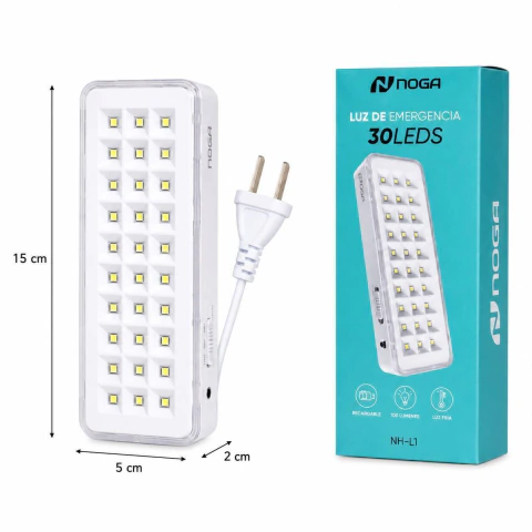 NH-L1 LUZ DE EMERGENCIA RECARGABLE 30 LEDS
