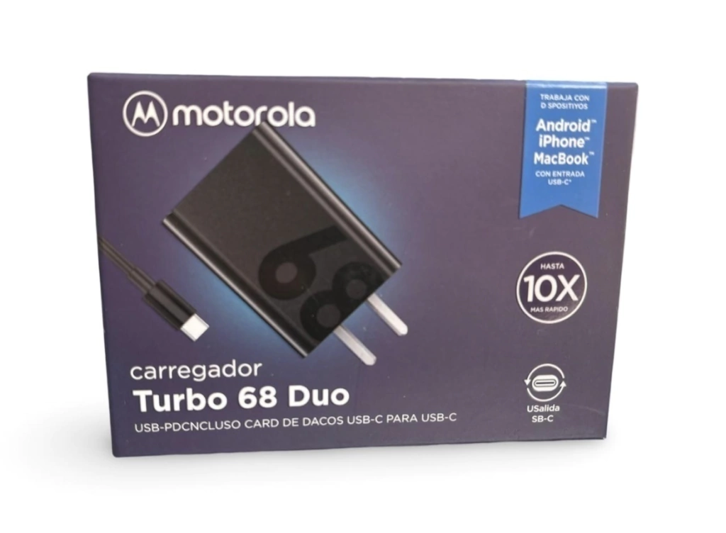 SJSC57 CARGADOR MOTOROLA 68W C A C 1M TURBO POWER