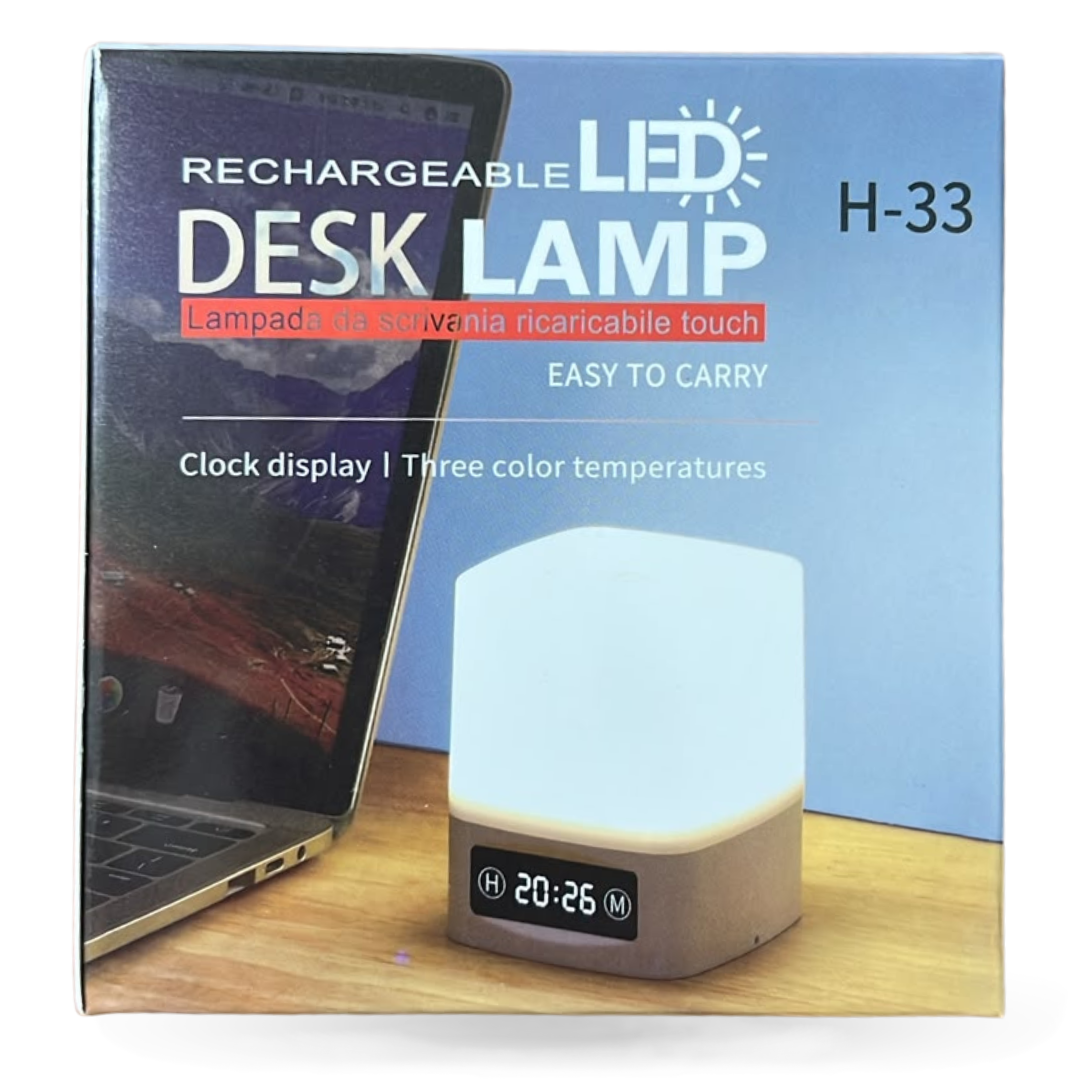 H-33 LAMPARA VELADOR RECARGABLE 3 COLORES