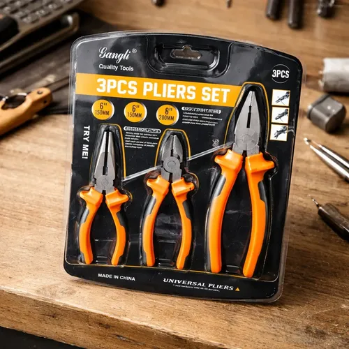 G668 SET DE PINZAS DE 3 TIPOS 6"-6"-8"
