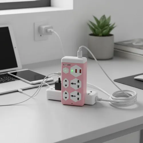 BN0469 ZAPATILLA ALARGUE 4 ENCHUFES+2 USB+1 C