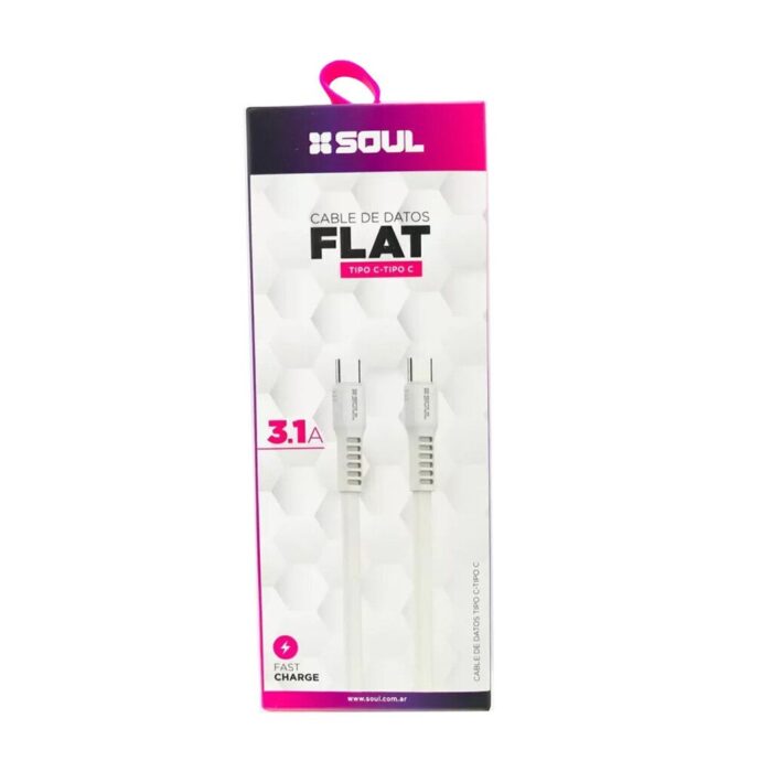 USB-FCCBL CABLE USB FLAT 3.1A 1.2M TC A TC BLANCO