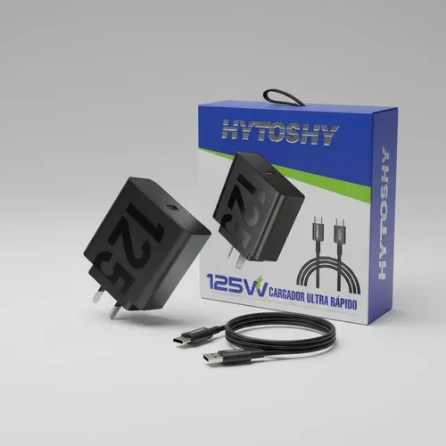 CARGADOR ULTRA RAPIDO 125W USB+C A C
