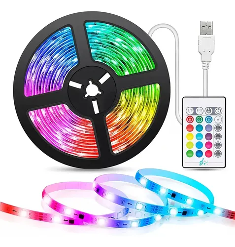 5MLL-6/6 TIRA LED 5050 USB 5MT RGB P/ TELEVISION