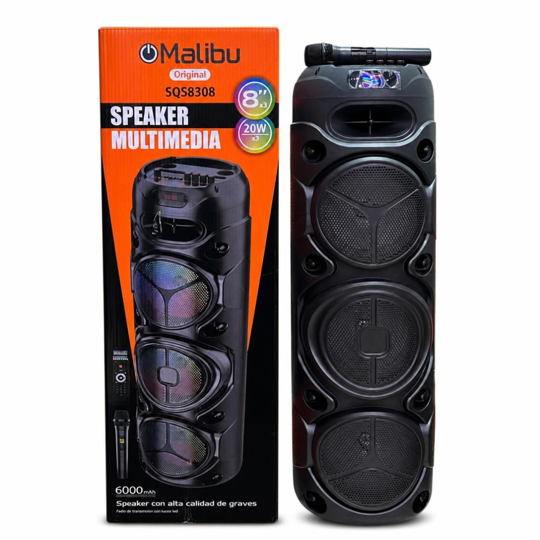 SQS8308 TORRE PARLANTE BLUETOOTH MALIBU