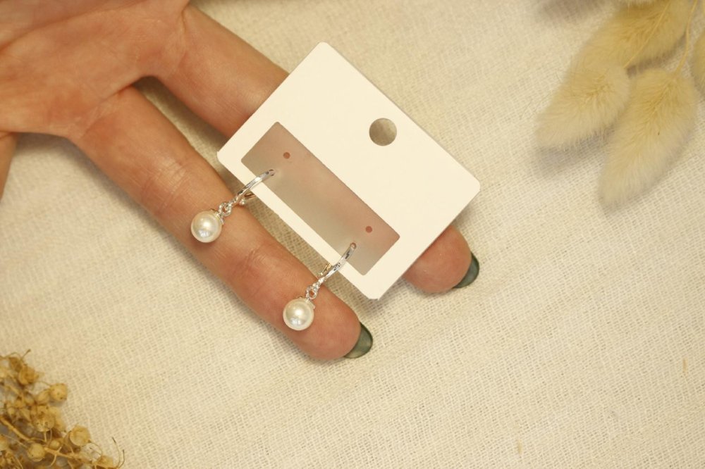 Aros Argolla De Acero Blanco SK4215-PL