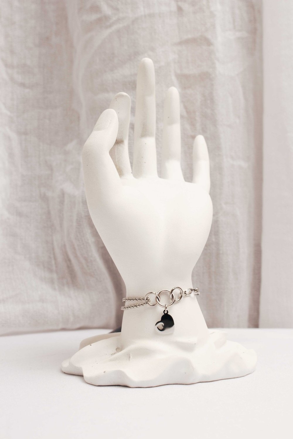 Pulsera Acero Plateado SK167-BAC