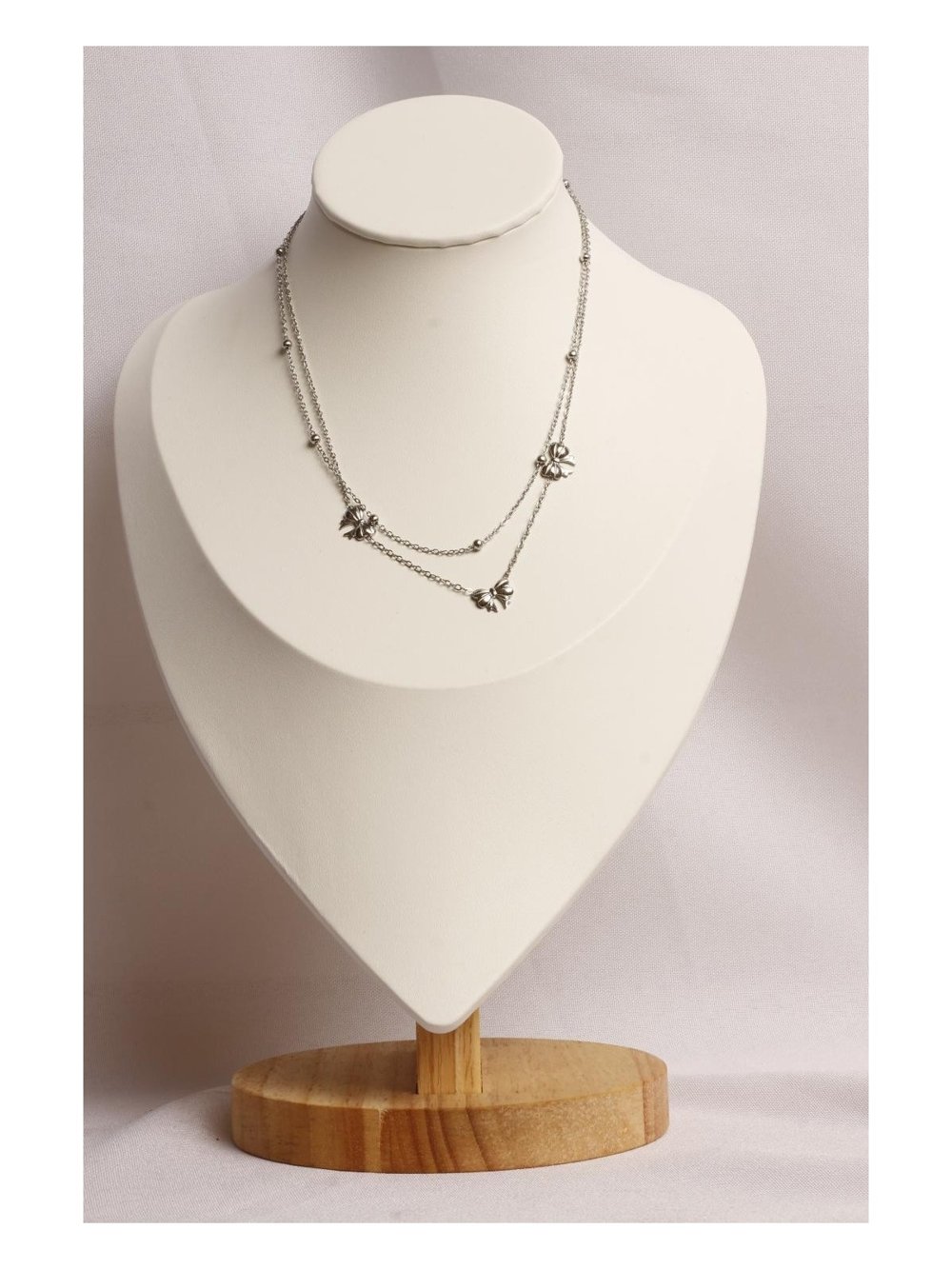 Collar Acero Plateado SK957-WAC