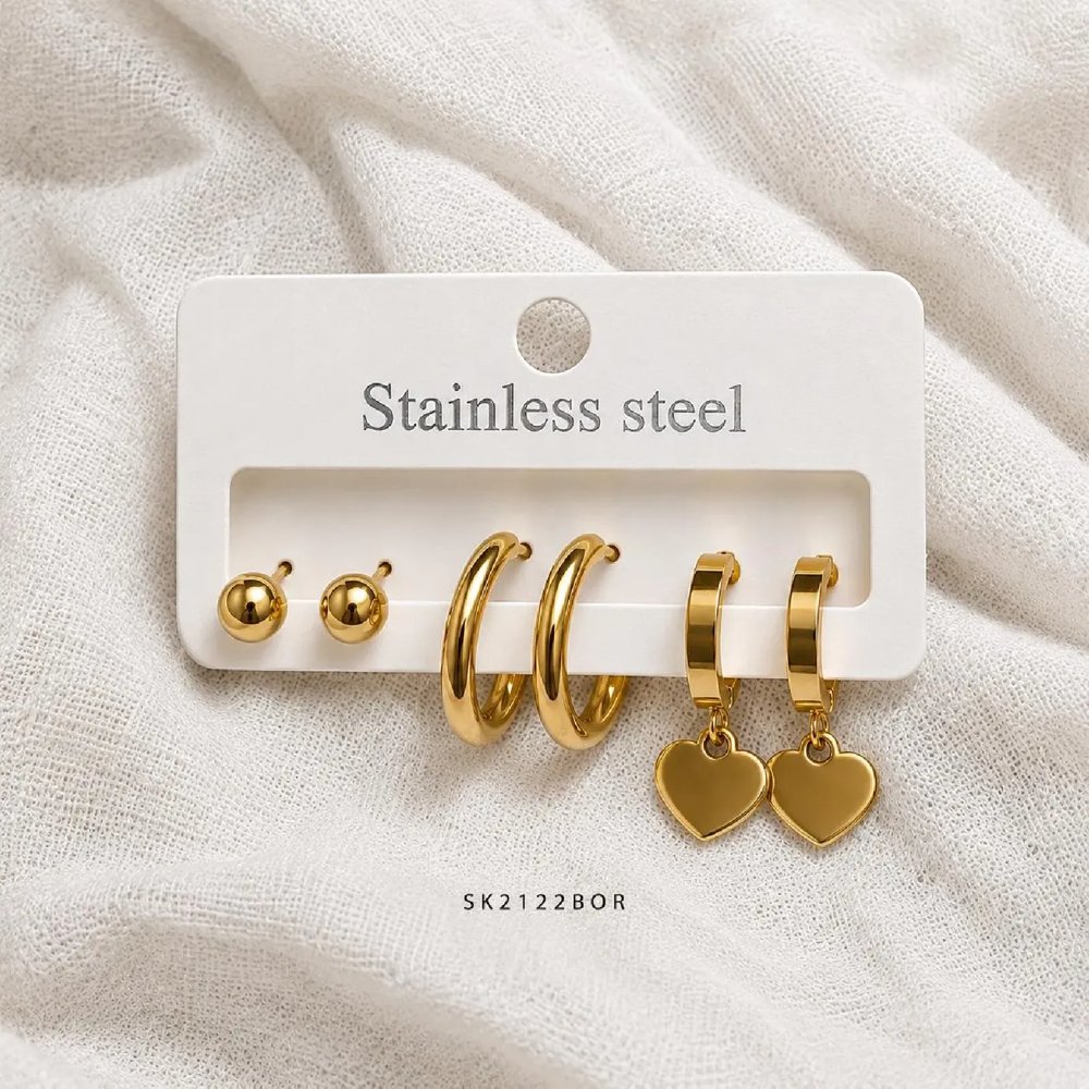 Set Aros BAC Dorado x3 SK2122-BOR