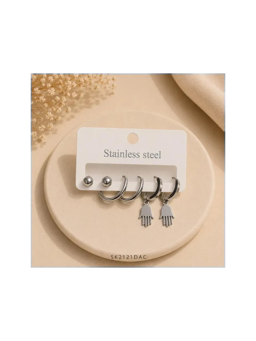 Set Aros DAC Plateado x3 SK2121-DAC