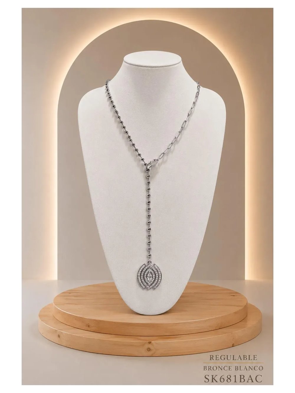 Collar Corbatero Bronce Plateado...