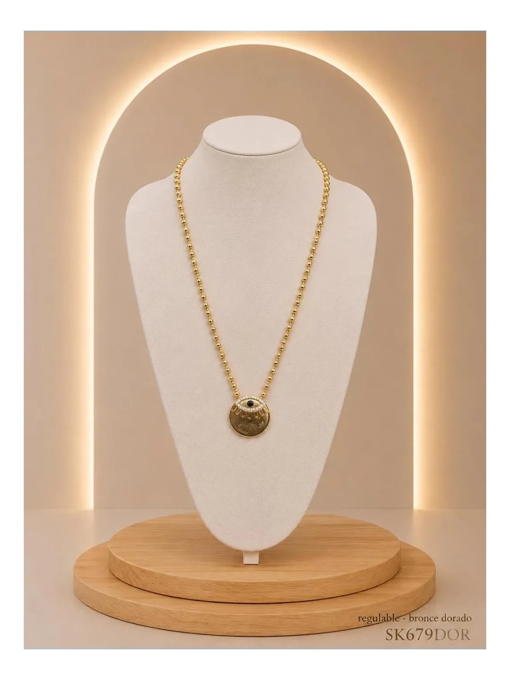 Collar Bronce Dorado SK679-DOR-46+5CM