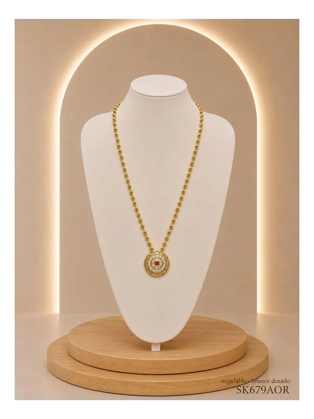 Collar Bronce Dorado SK679-AOR-46.5+5CM
