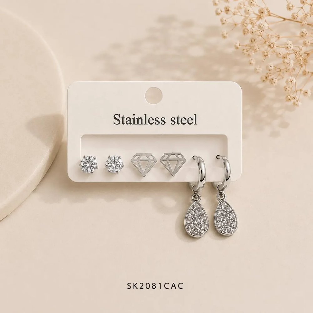 Set Aros PIEDAD Platedo x3 SK2081-CAC