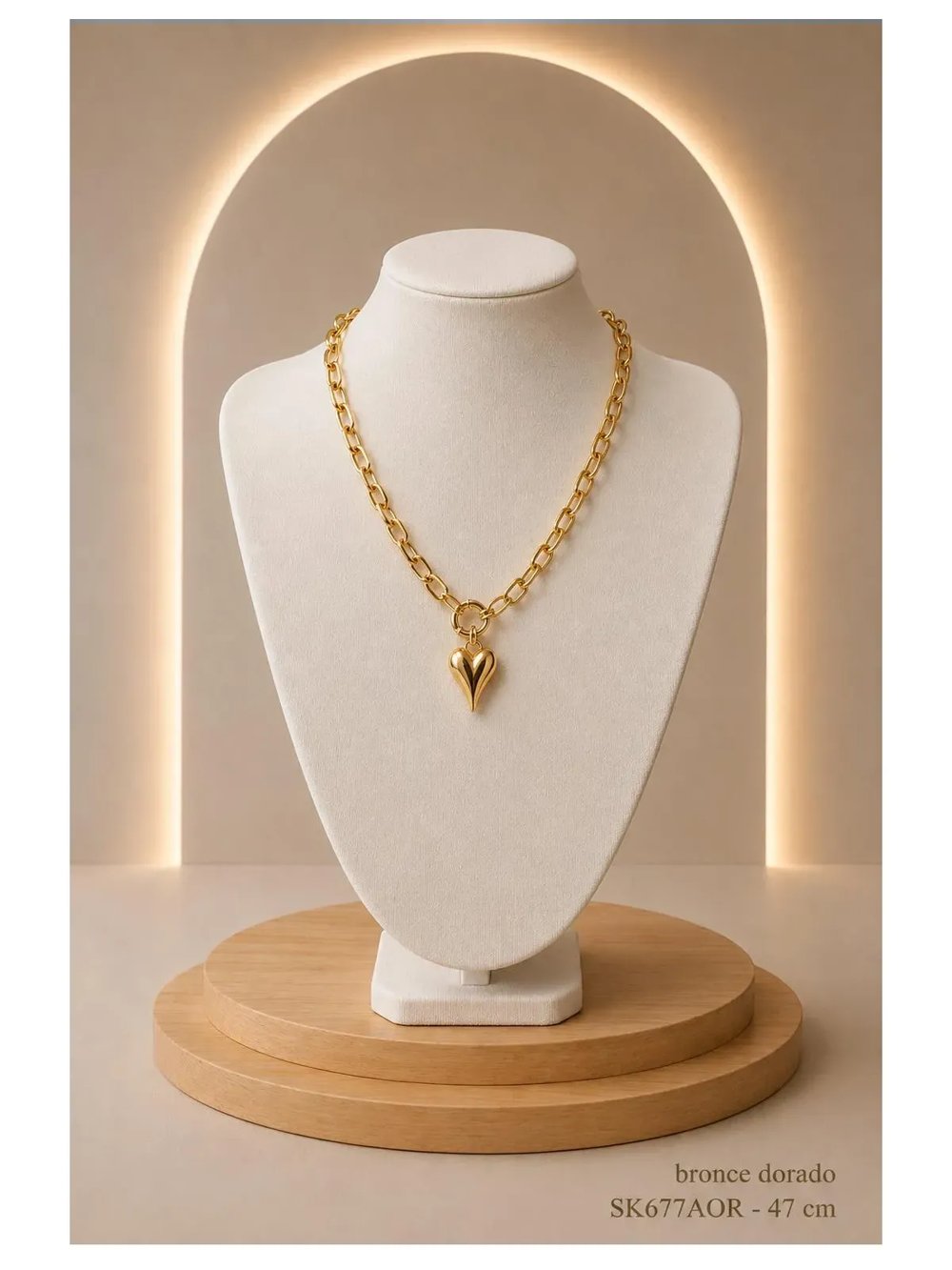 Collar Bronce Dorado SK677-AOR-47CM