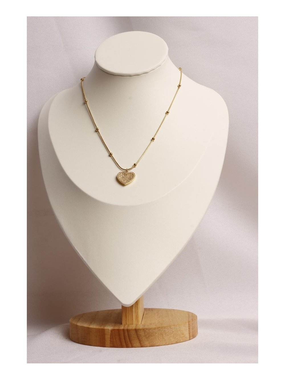 Collar Acero Dorado SK96-FOR-09-45CM
