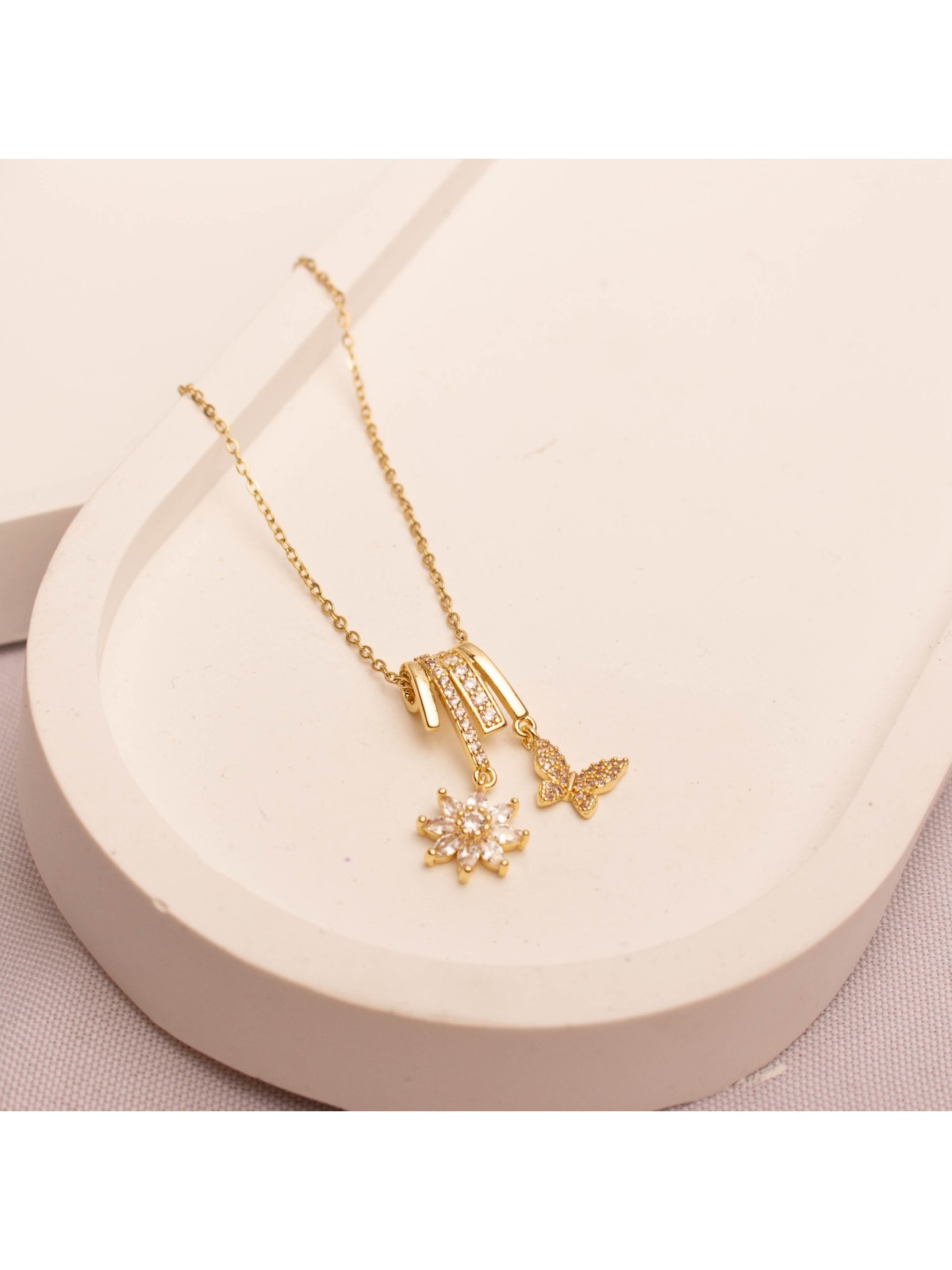 Collar Acero Dorado SK12710-OR