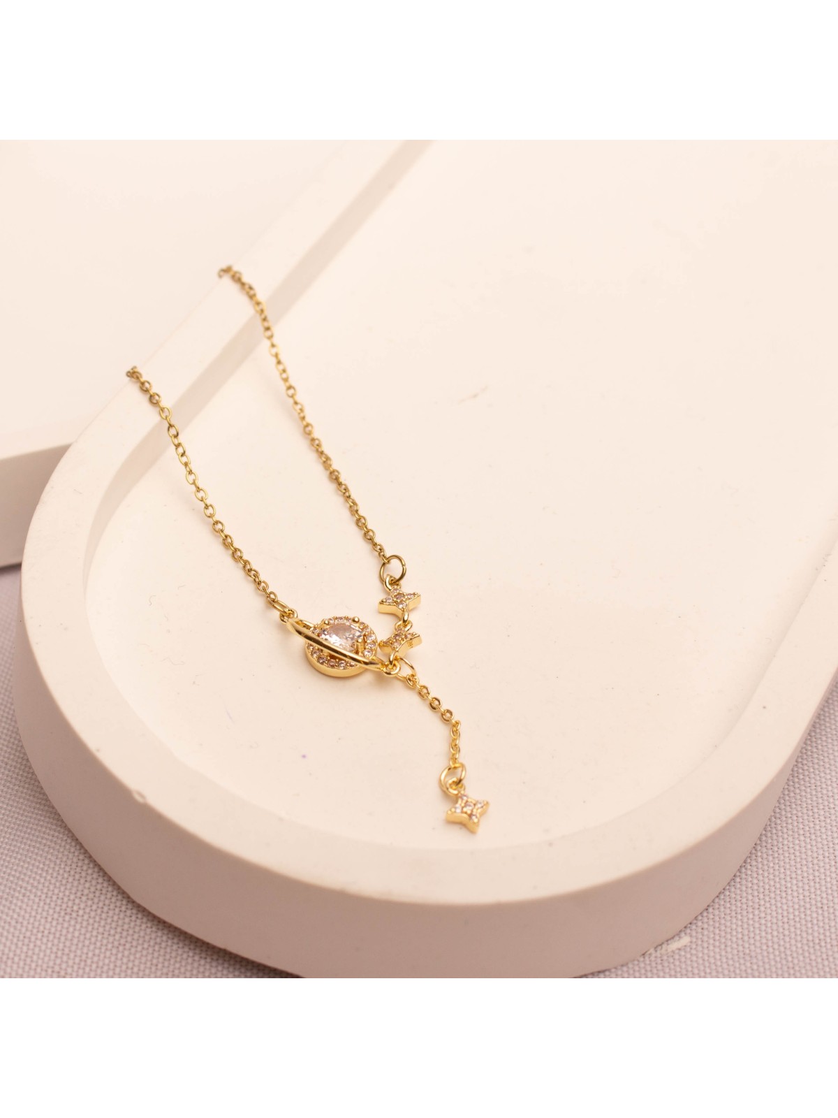 Collar Acero Dorado SK1271-OR