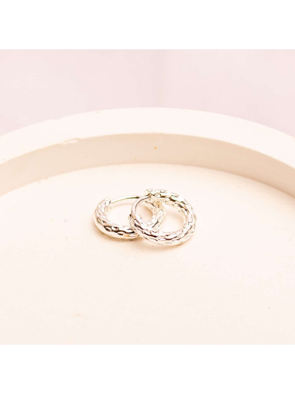 Aros Argolla De Acero Blanco SK333-PL