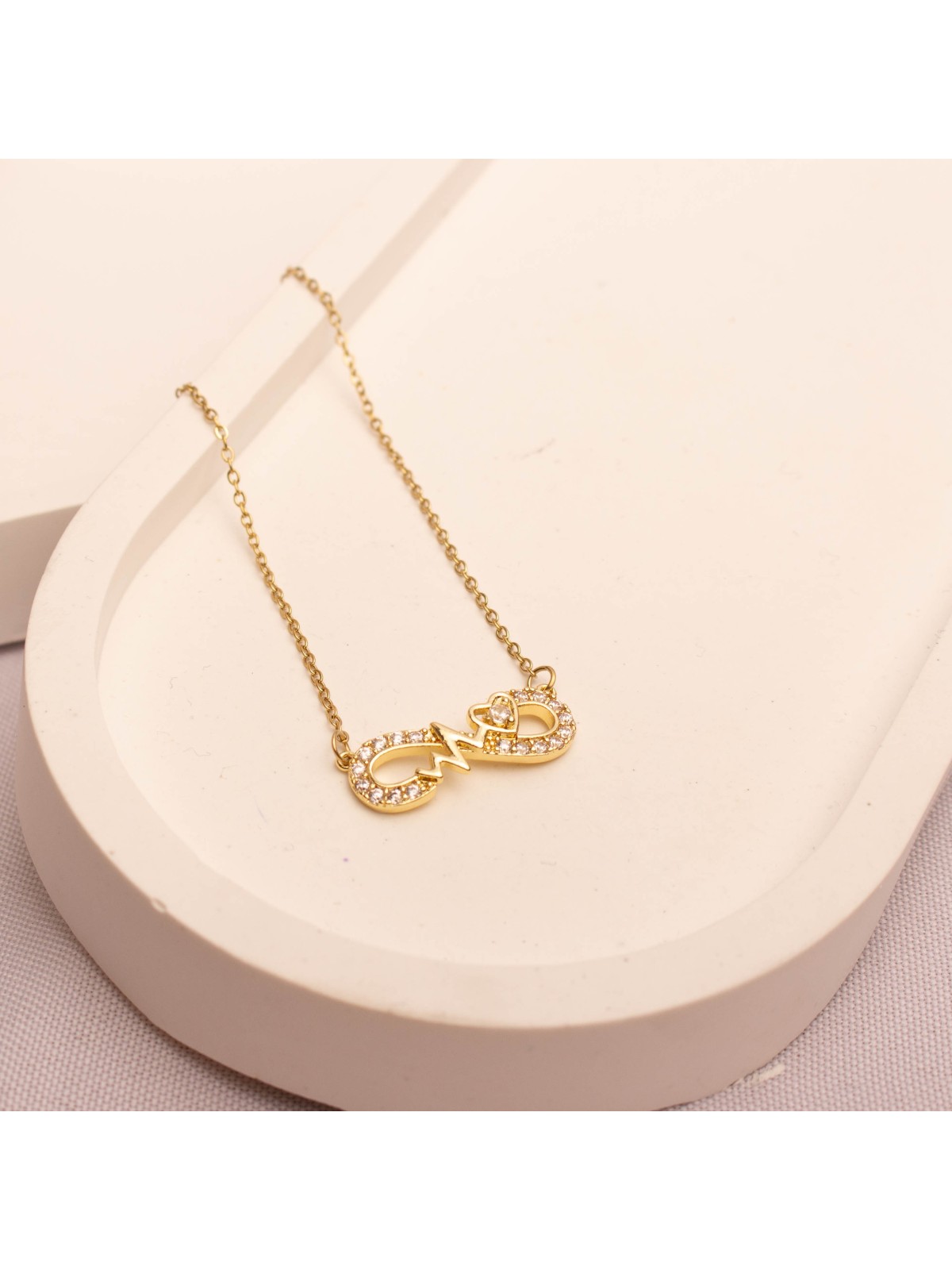 Collar Acero Dorado SK1236-OR