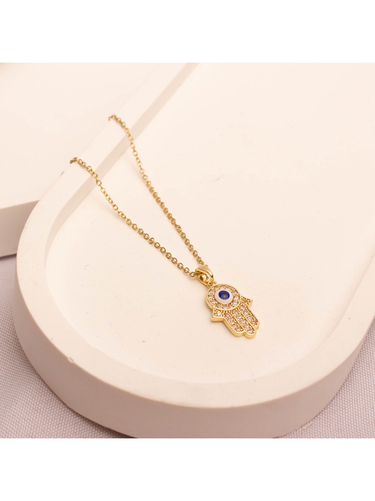 Collar Acero Dorado SK1225-OR