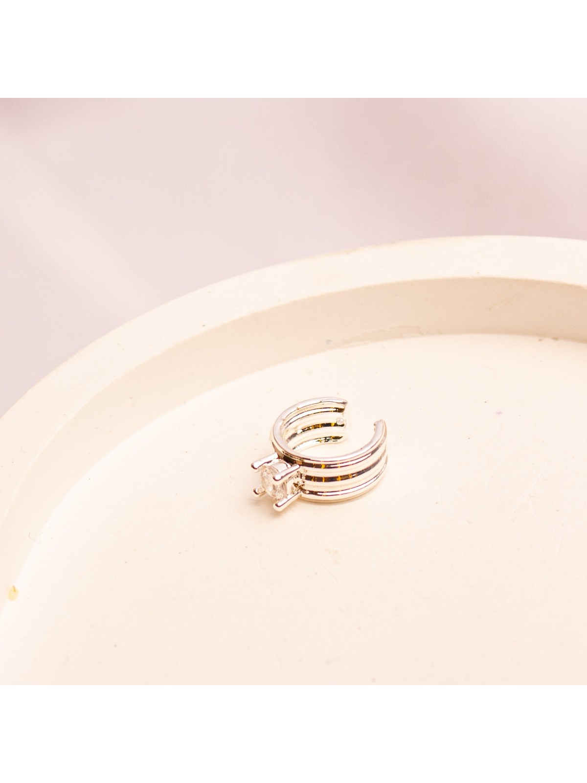 Cuff Individual De Acero Blanco SK4163-PL