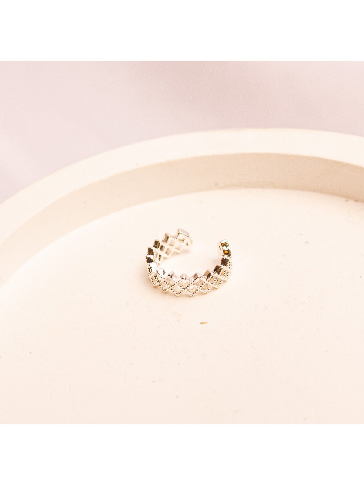 Cuff Individual De Acero Blanco SK4181-PL
