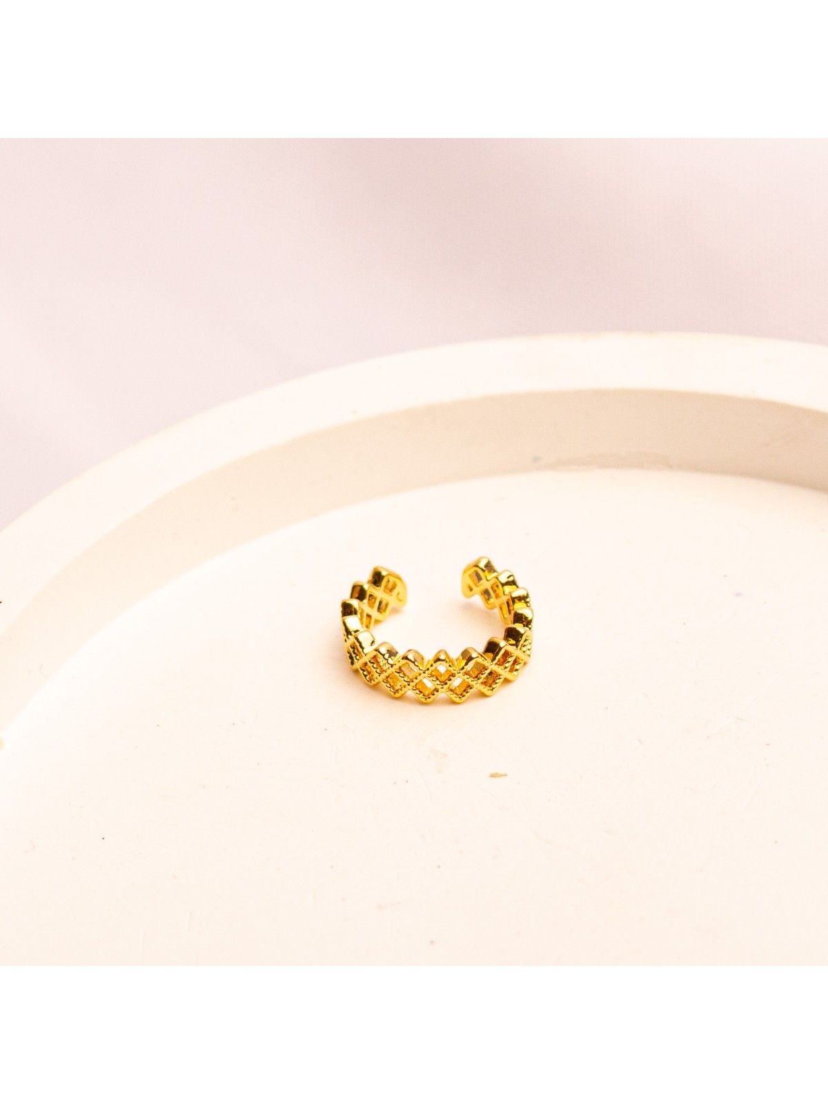 Cuff Individual De Acero Dorado SK4181-OR