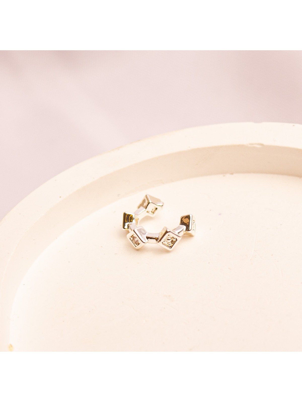 Cuff Individual De Acero Blanco SK4154-PL