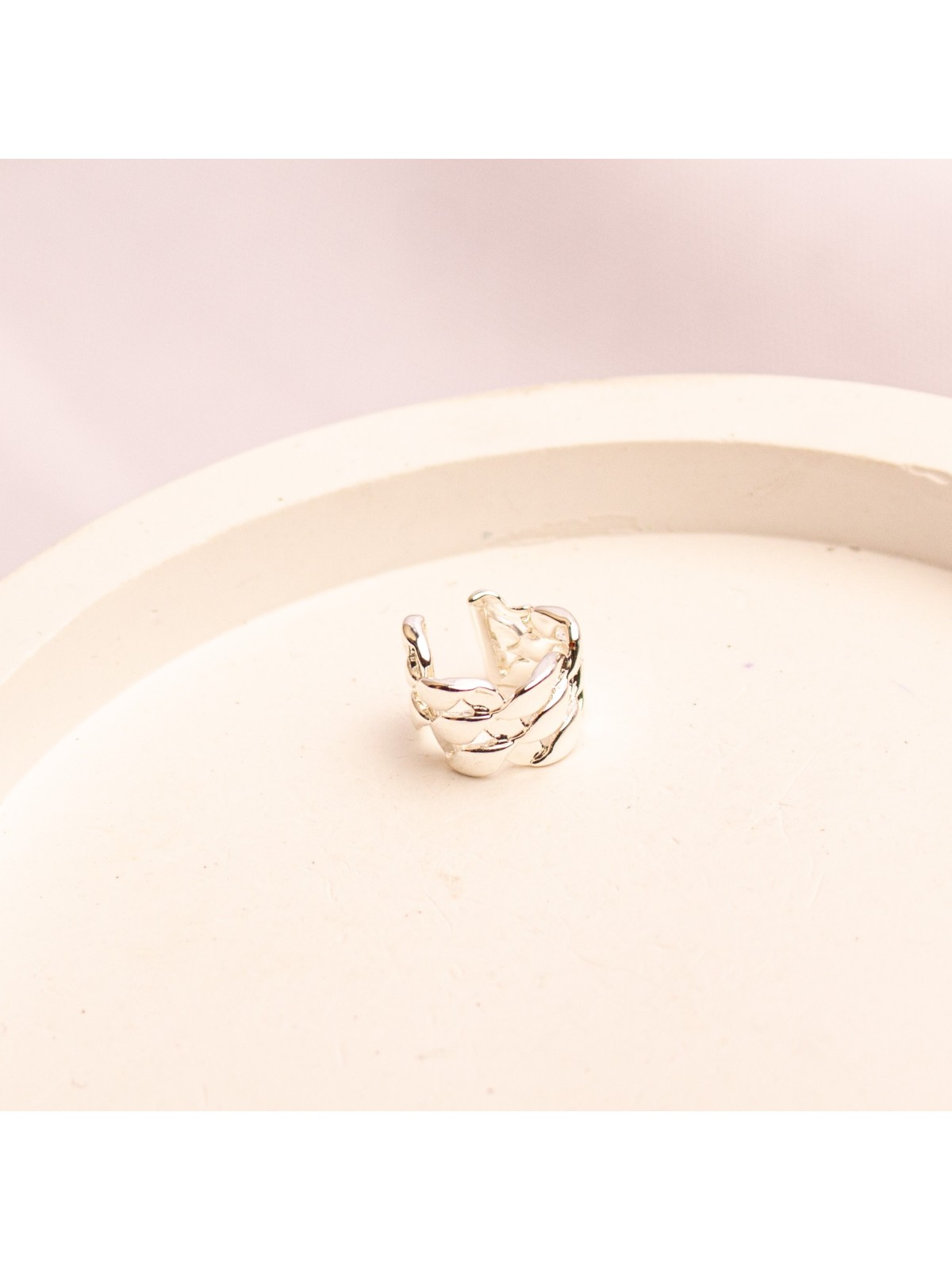 Cuff Individual De Acero Blanco SK4157-PL