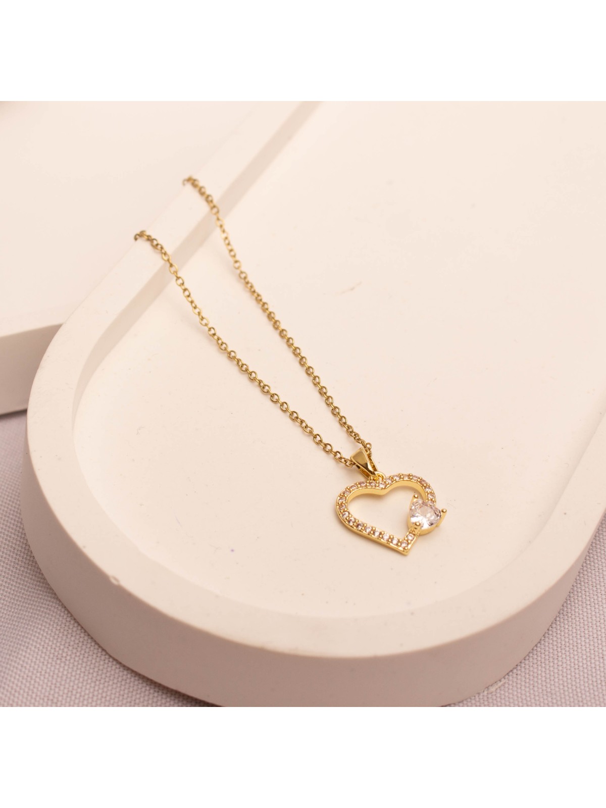 Collar Acero Dorado SK124-BOR